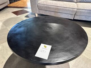 Salontafel, rond, zwart